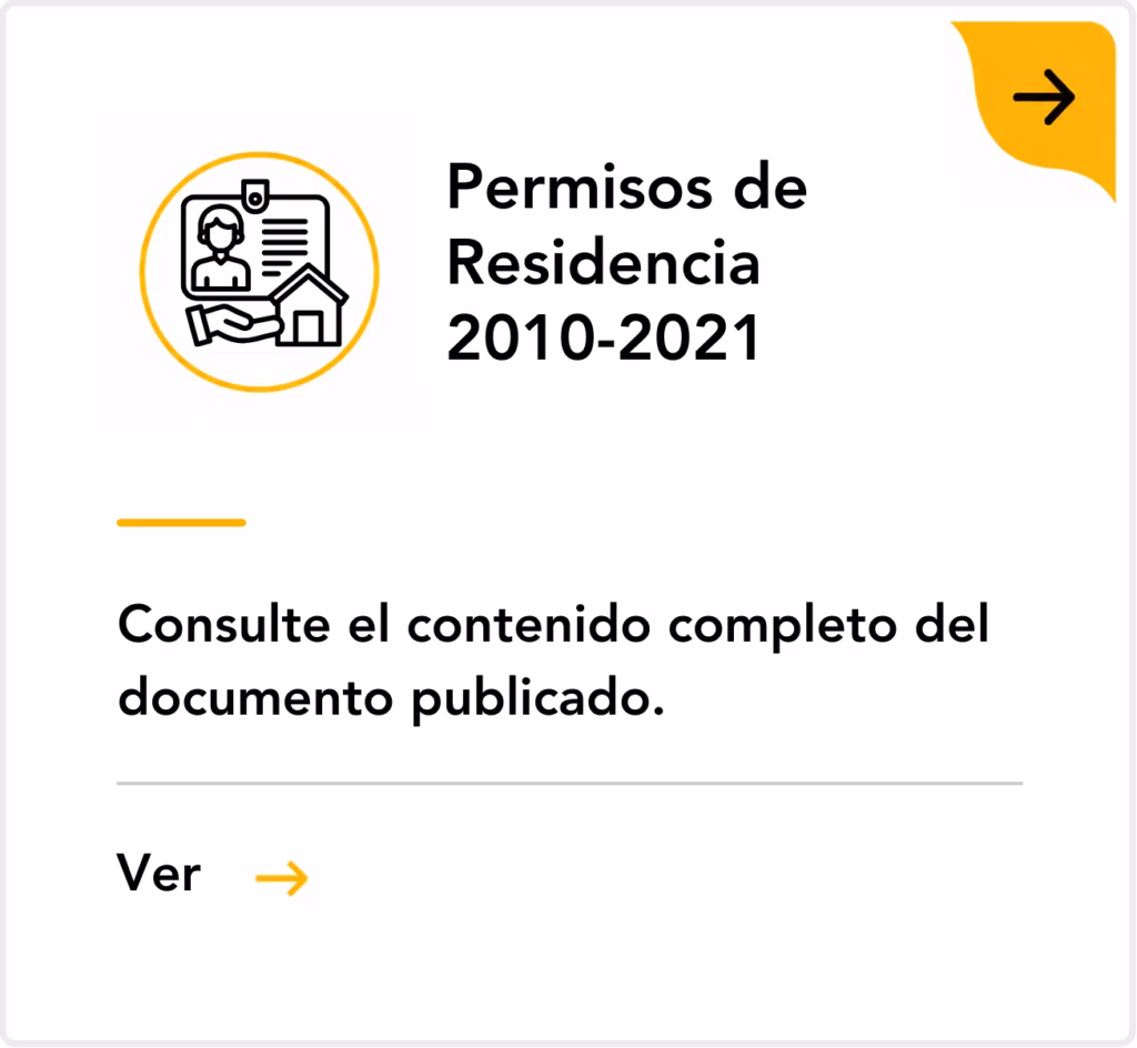 Permisos de Residencia 2010-2021