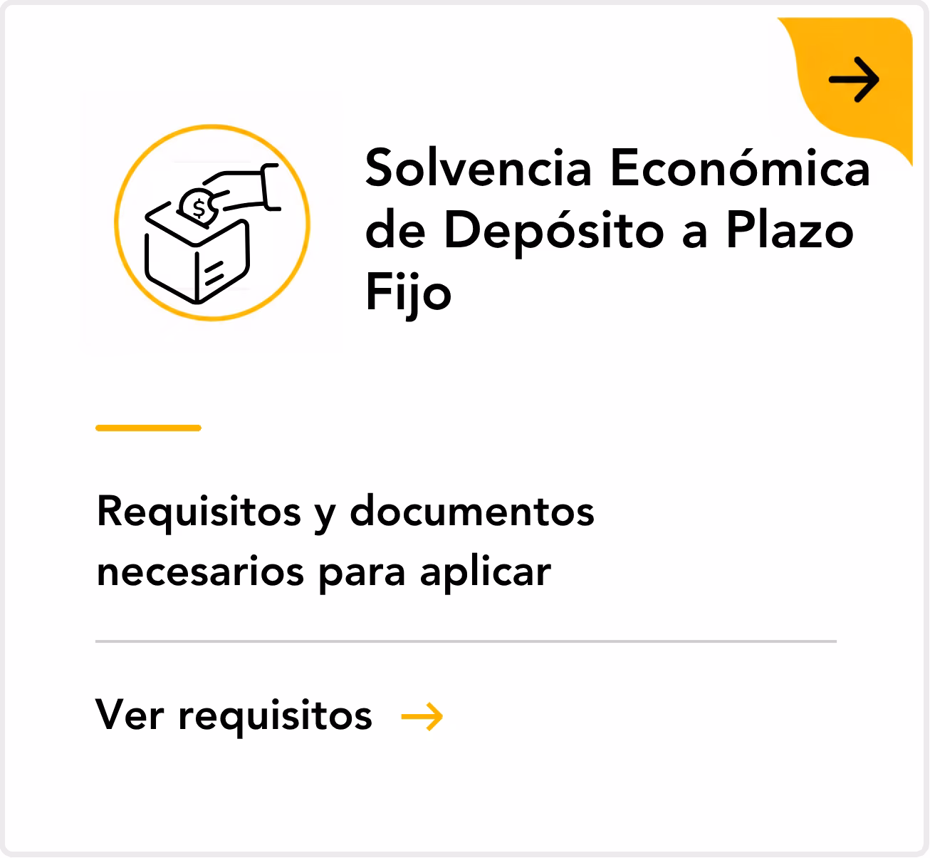 Solvencia económica de depósito a plazo fijo