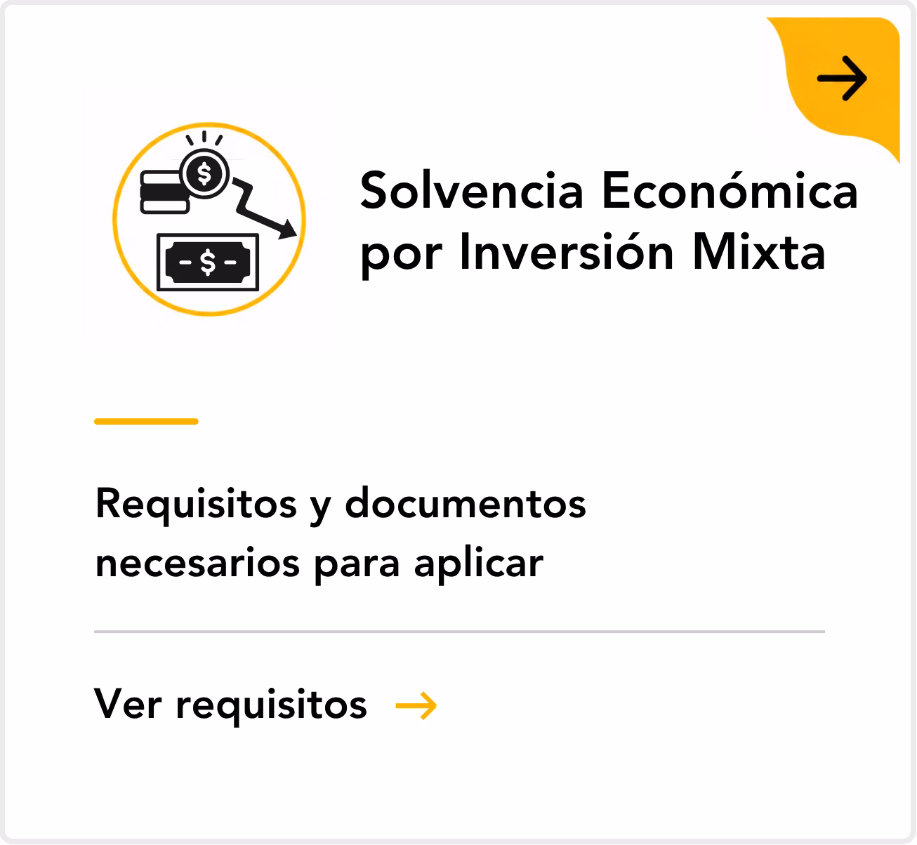 Solvencia económica por inversión mixta