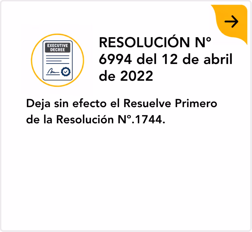 Resolución No. 6994 del 12 de abril de 2022