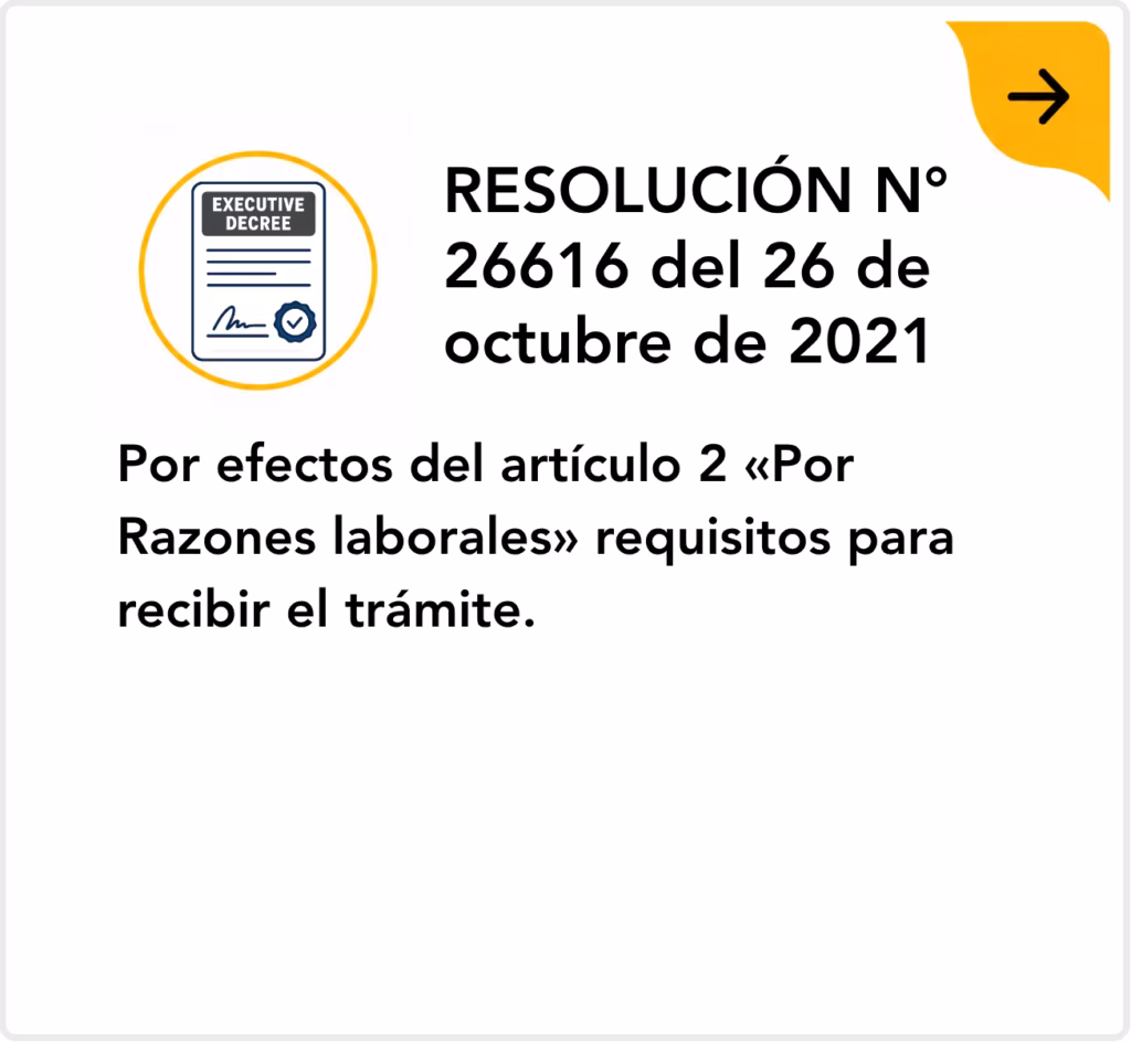 Resolución No. 26616 del 26 de octubre de 2021