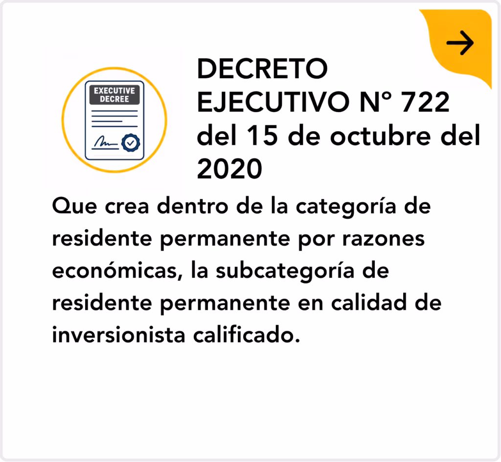 Decreto Ejecutivo Nº 722