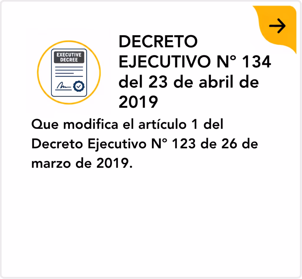 Decreto Ejecutivo Nº 134