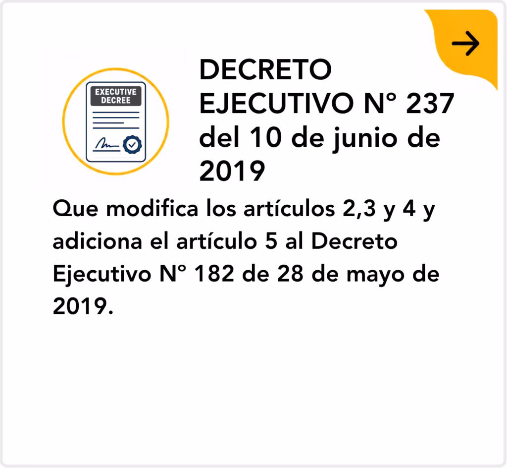 Decreto Ejecutivo Nº 237