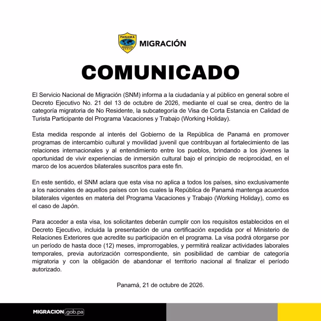 Comunicado 21-10-2026